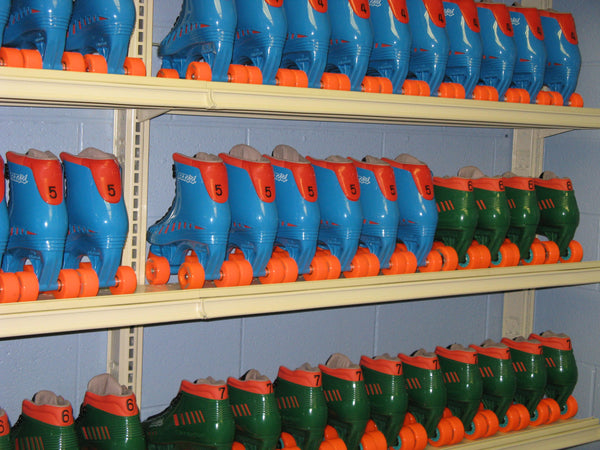 Freestanding Permanent Roller Skate Racks