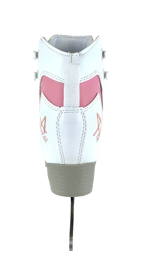 Girl's Softboot Ice Skate with Pink Trim - American Athletic  - [ice_skate]