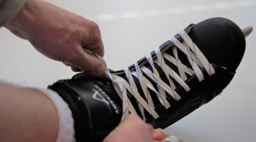 how to tie hockey skates