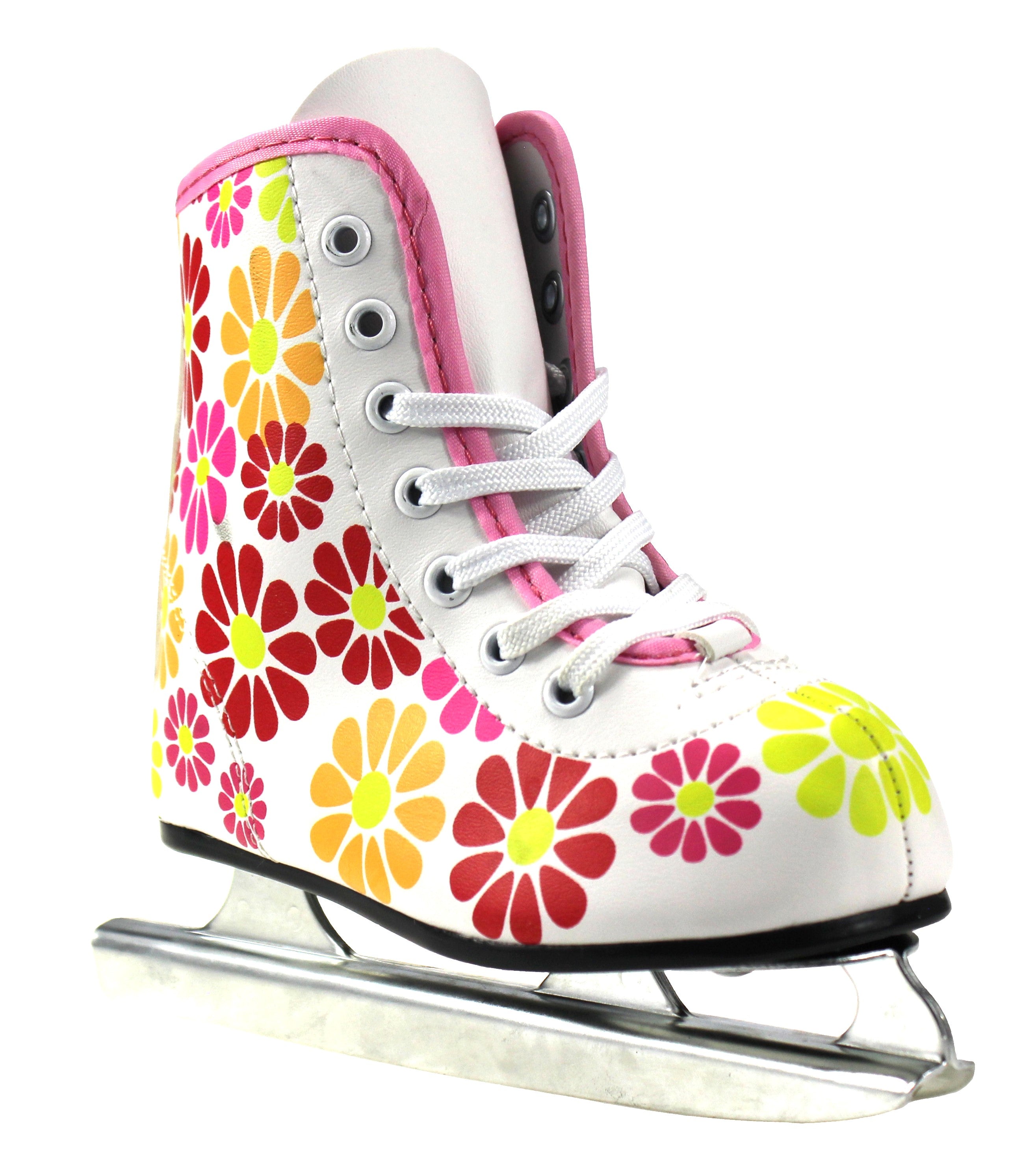Girls Flower Power Double Runner Ice Skate