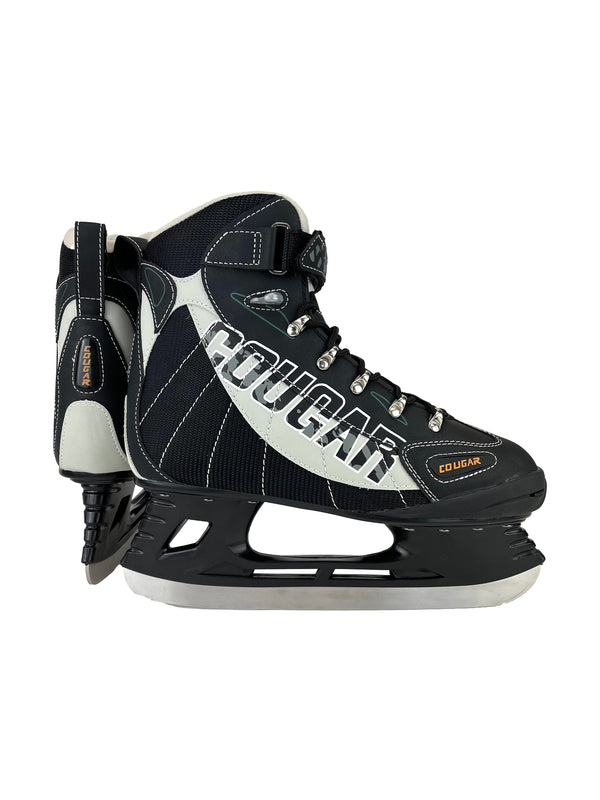American Unisex 558 Cougar Softboot Hockey Skate, Grey/Black, 9