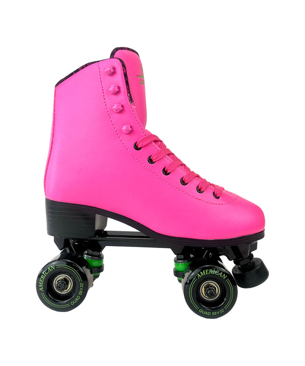 Famous Not Rich Roller Skate -American Athletic - [pink_roller_skate]