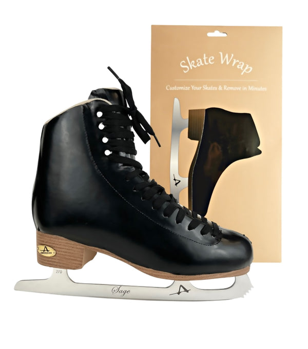 Black ice skate wrap - American Athletic - [figure_skate_tape] - [ice_skate_wrap]