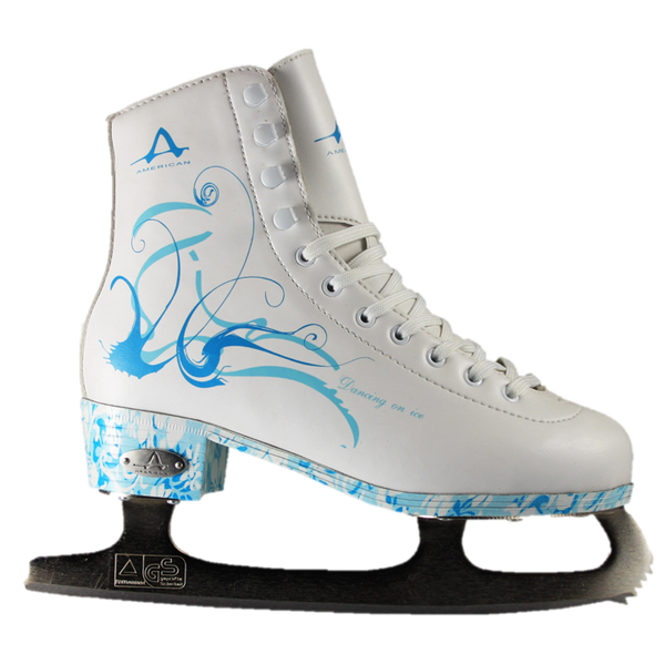 American Athletic Shoe Women&s Tricot Lined Ice Skates 8 White