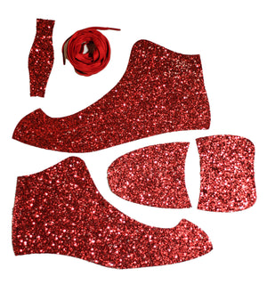 AMERICAN SKATE WRAP WOMENS, SPARKLE RED - American Athletic - [custom_figure_skate] - [ice_skate_wrap] - [ice_skate_tape]