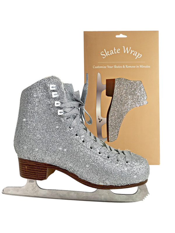 AMERICAN SKATE WRAP WOMENS, SPARKLE SILVER - American Athletic - [custom_figure_skate] - [ice_skate_wrap] - [ice_skate_tape]